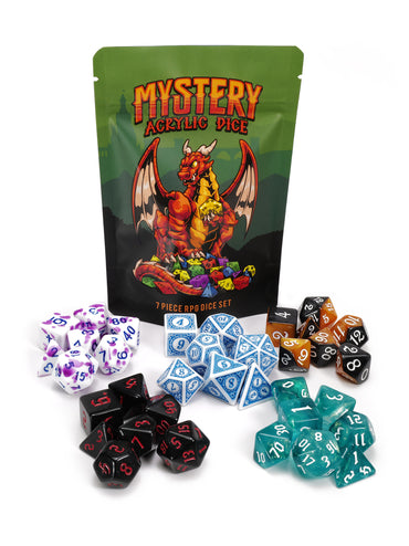 Dice Market Mystery Acrylic 7pc Dice Set