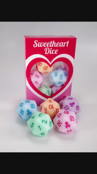 Be My Valentine "Sweetheart Dice" D20 Spindown 5pc Bundle