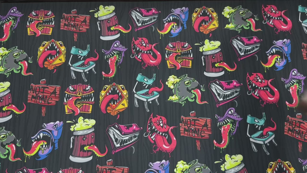 Caramel Latte 14pc Matte Dice Set Inked in Brown – Kraken Dice