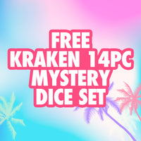 Freebie - Mystery 14pc Resin Kraken Dice Set