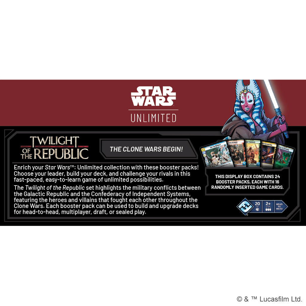 Star Wars: Unlimited – Twilight of the Republic: Booster Pack