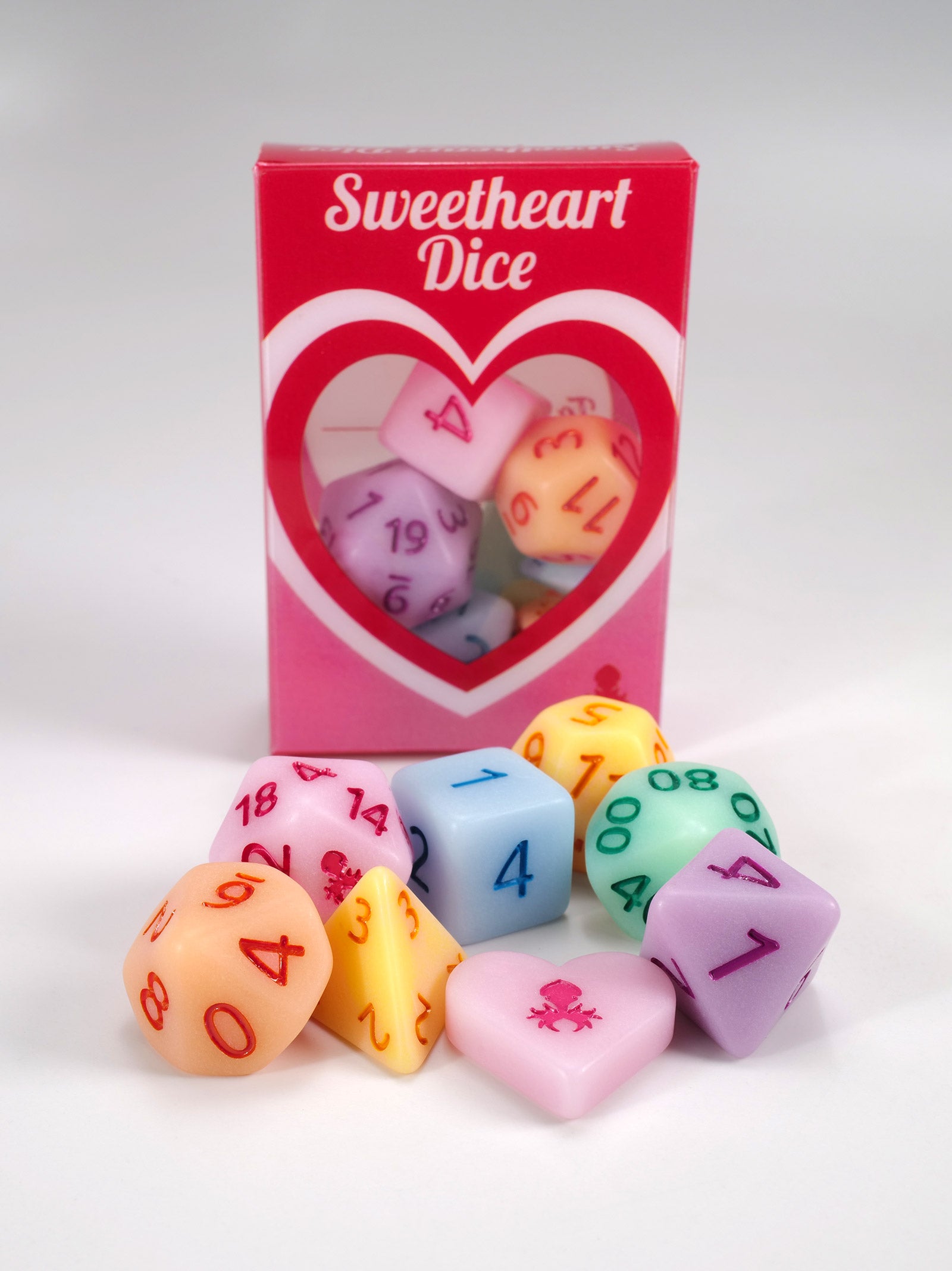 Be My Valentine "Sweetheart Dice" Mini 8pc Dice Set