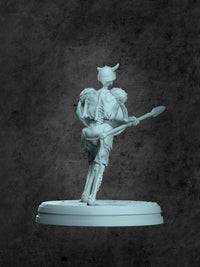 Skeleton Spearman Miniature for Tabletop RPGs