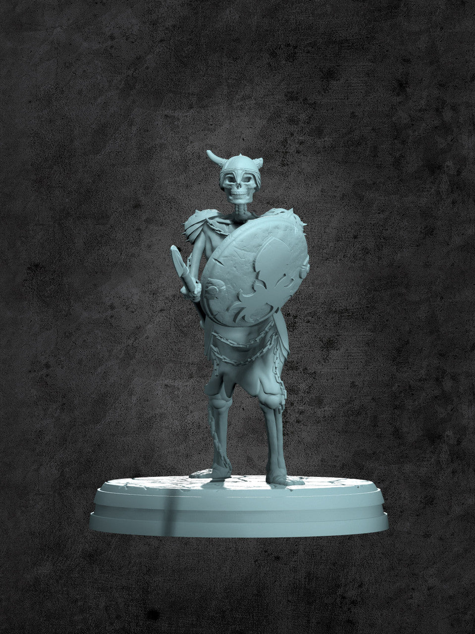 Skeleton Spearman Miniature for Tabletop RPGs