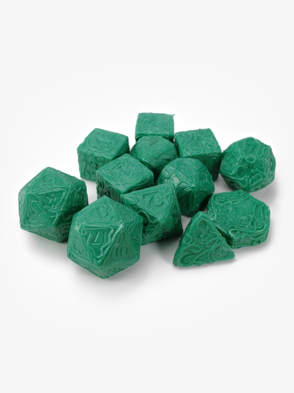 Matilda's Mistake - Practice Makes Perfect Green B-Grade Dice Set