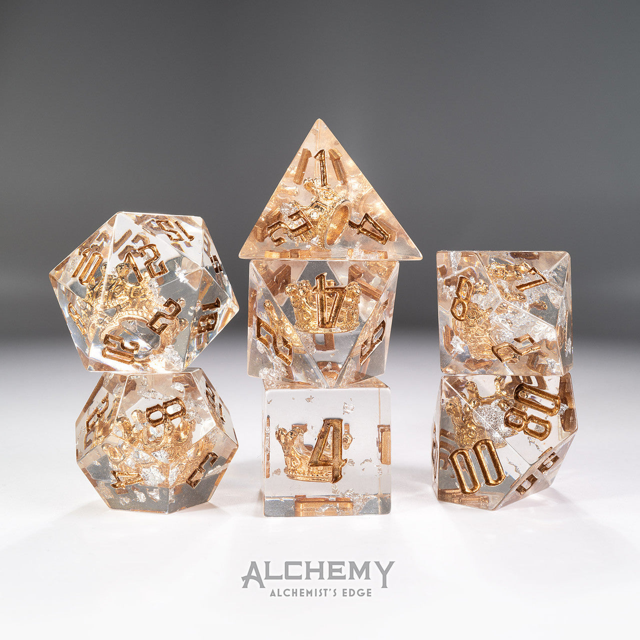 7pc Alchemist's Edge Moonlit Crown with Copper Ink by Alchemy Dice