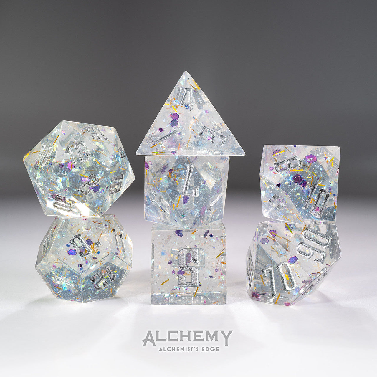 7pc Alchemist's Edge Purple Fragments by Alchemy Dice