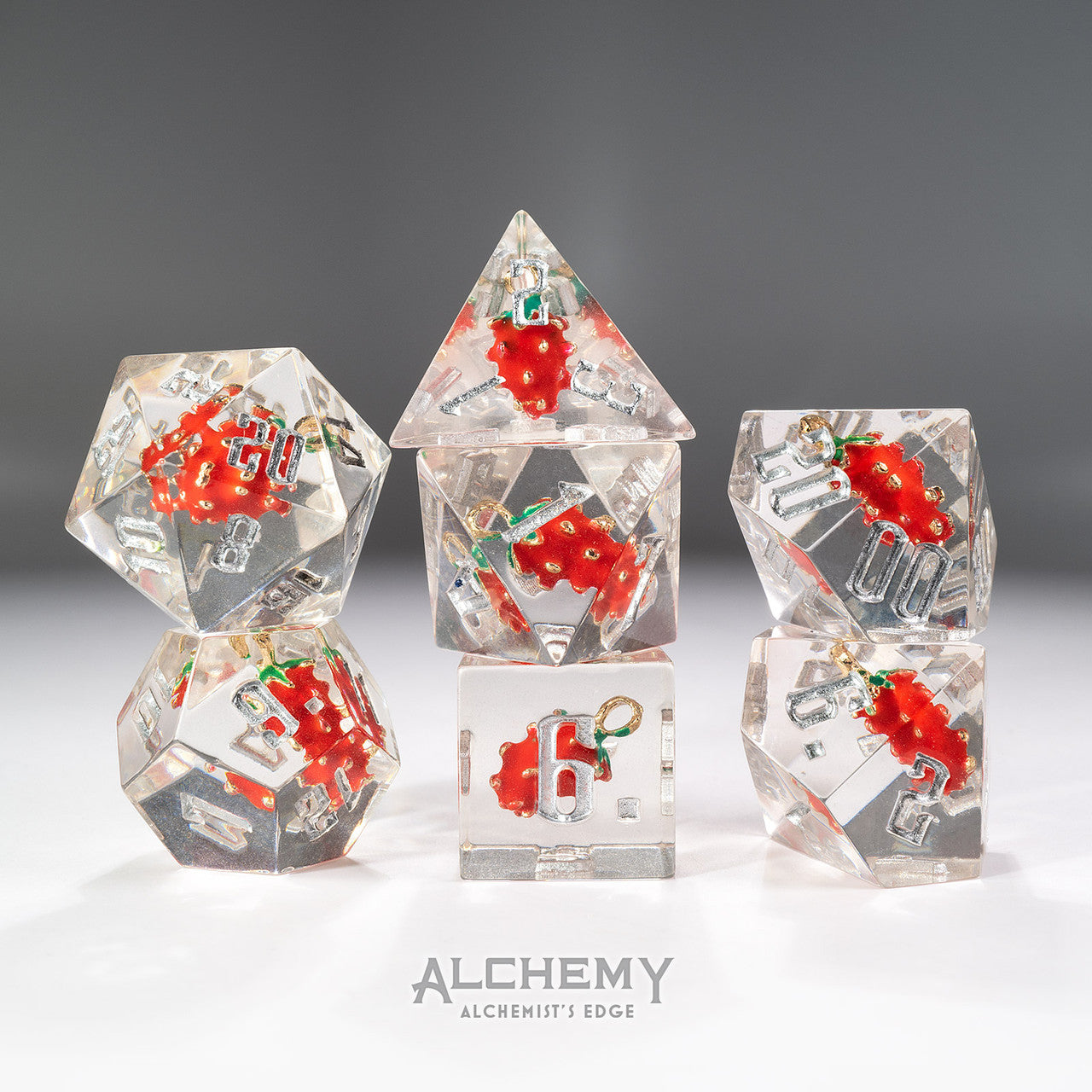 7pc Alchemist's Edge Strawberry by Alchemy Dice