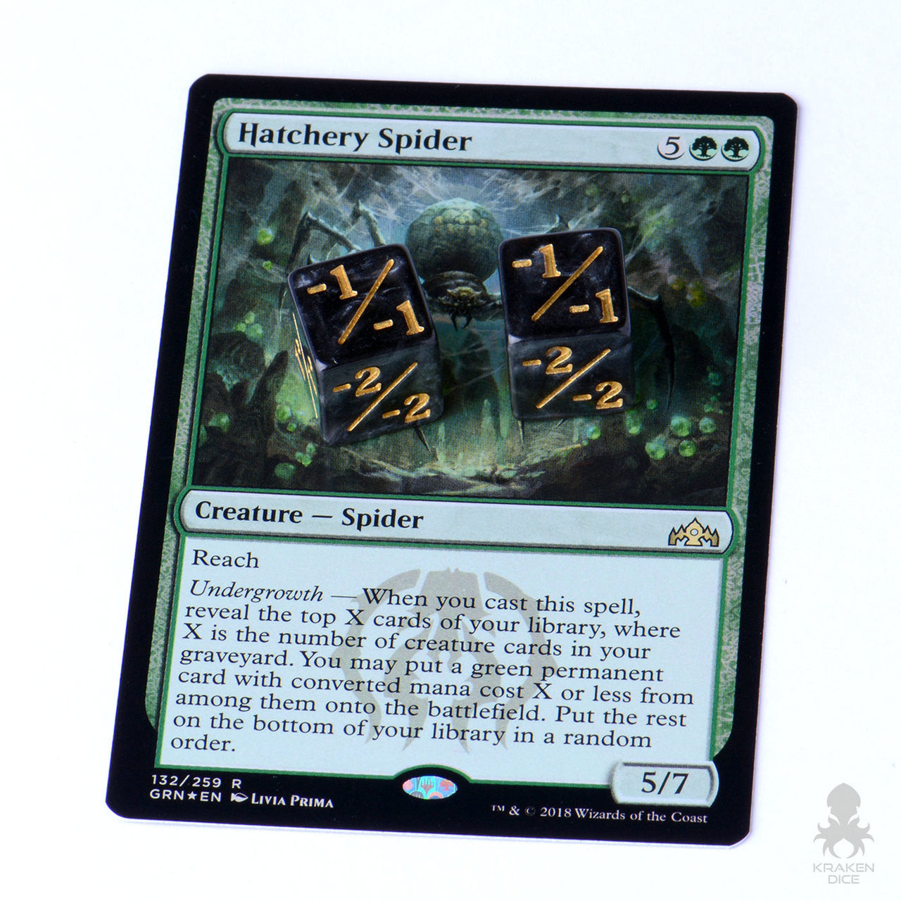 counter mtg cards Mini Kraken Logo 3/3 Positive/Negative Dice Counters for Magic: The Ga – Kraken Dice