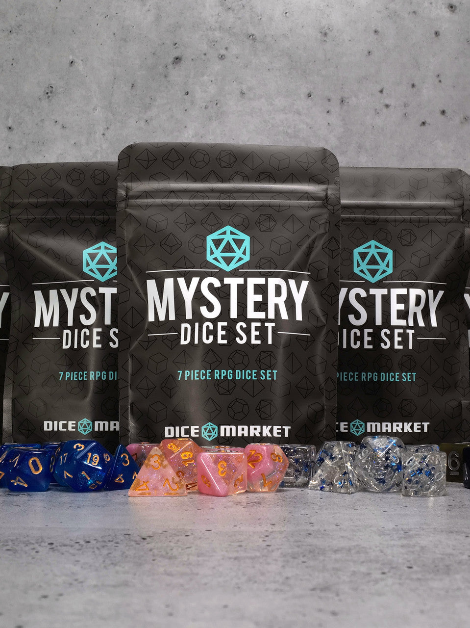 Dice Market Mystery 7pc Dice Set