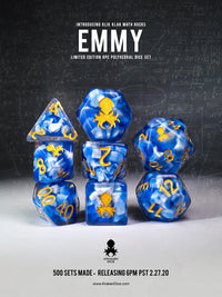 Emmy: Klik Klak Math Rocks Limited Edition 8pc Polyhedral Dice Set