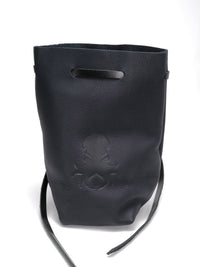 Freestanding Large Dice Bag In Midnight Navy Leather