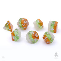 Kiwi Fruit RPG Polyhedral Dice Set for RPGS For DnD