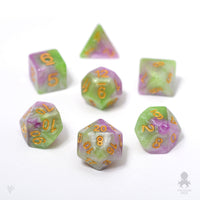 Tropical Reef Polyhedral 7pc Dice Set