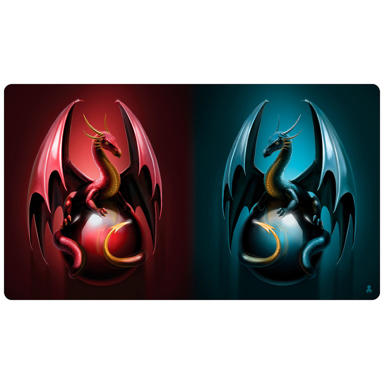 Red & Blue Dragons Playmat