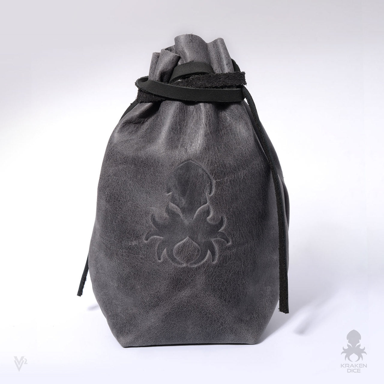 Freestanding Large Dice Bag In Old World Leather