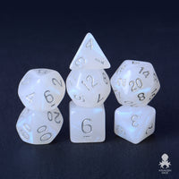 Lunar Blue Boreal 7pc Polyhedral Dice Set