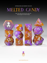 Melted Candy 12pc RPG Dice Set