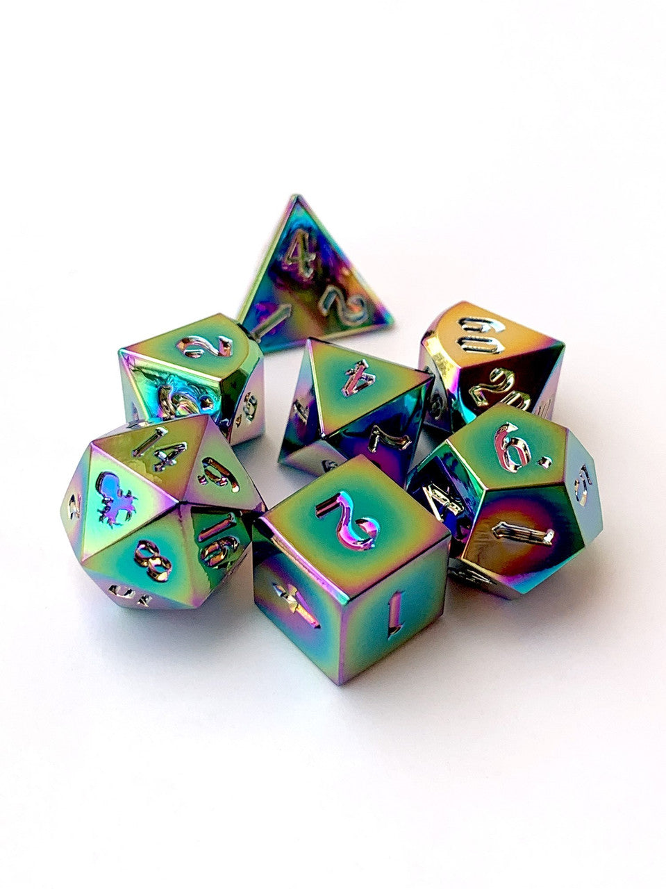 Rite of Flame 10mm Metal Dice Set for RPGS