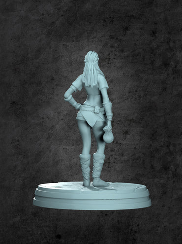 Karma (Elf Female) Miniature for Tabletop RPGs