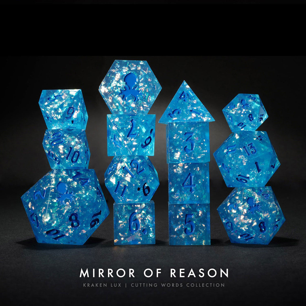 Mirror of Reason:  Kraken Lux 14pc Sharp Edge Dice
