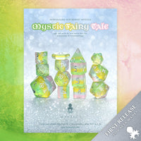 Mystic Fairy Tale 14pc Dice Set Inked in Silver