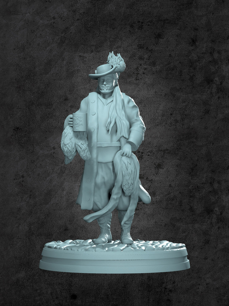 Captain Drakov Miniature for Tabletop RPGs