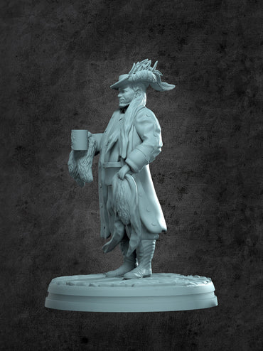 Captain Drakov Miniature for Tabletop RPGs