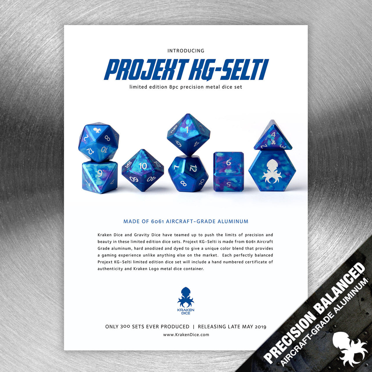 Projekt KG-Selti Precision Aluminum Dice Set