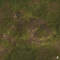 Kraken Dice RPG Encounter Map Quick Mat- Muddy Ground 36"x36"