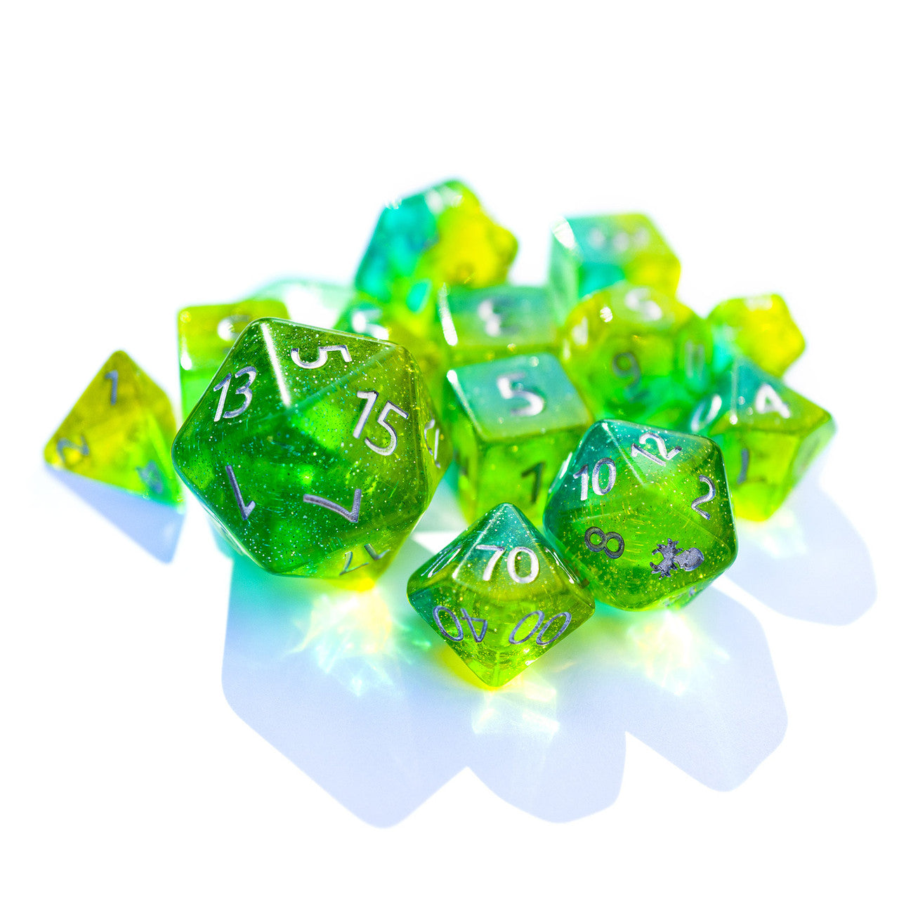 Sylvan 14pc Dice Set With Kraken Logo – Kraken Dice