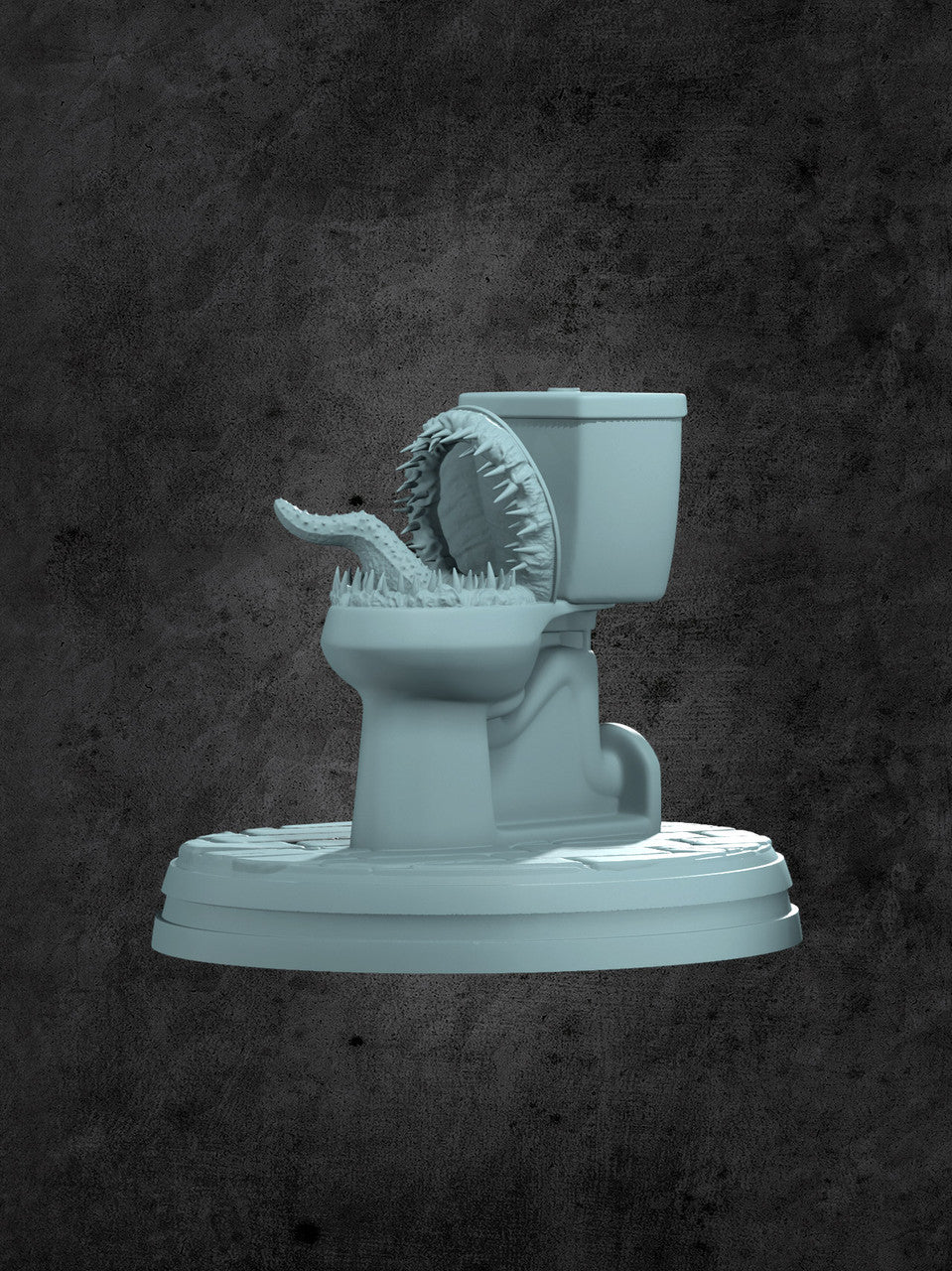 Mimic Bathroom Throne Miniature for Tabletop RPGs – Kraken Dice