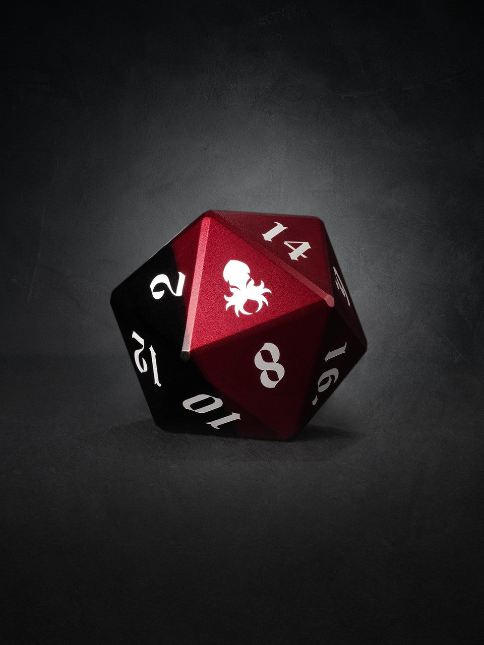 Vulcan: Blood Knight 50mm Black and Red Precision Aluminum Single D20