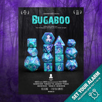 Bugaboo 14pc Dice Set inked in Silver