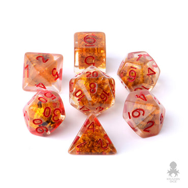 Fool's Gold 7pc Polyhedral Dice Set