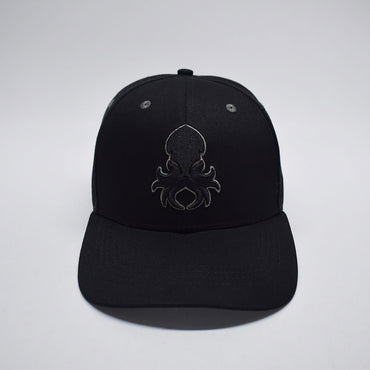 Kraken Logo Grey Silhouette  Snapback Baseball Hat