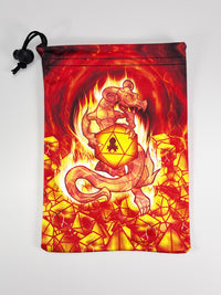 Large Dice Bag Fire Dragon