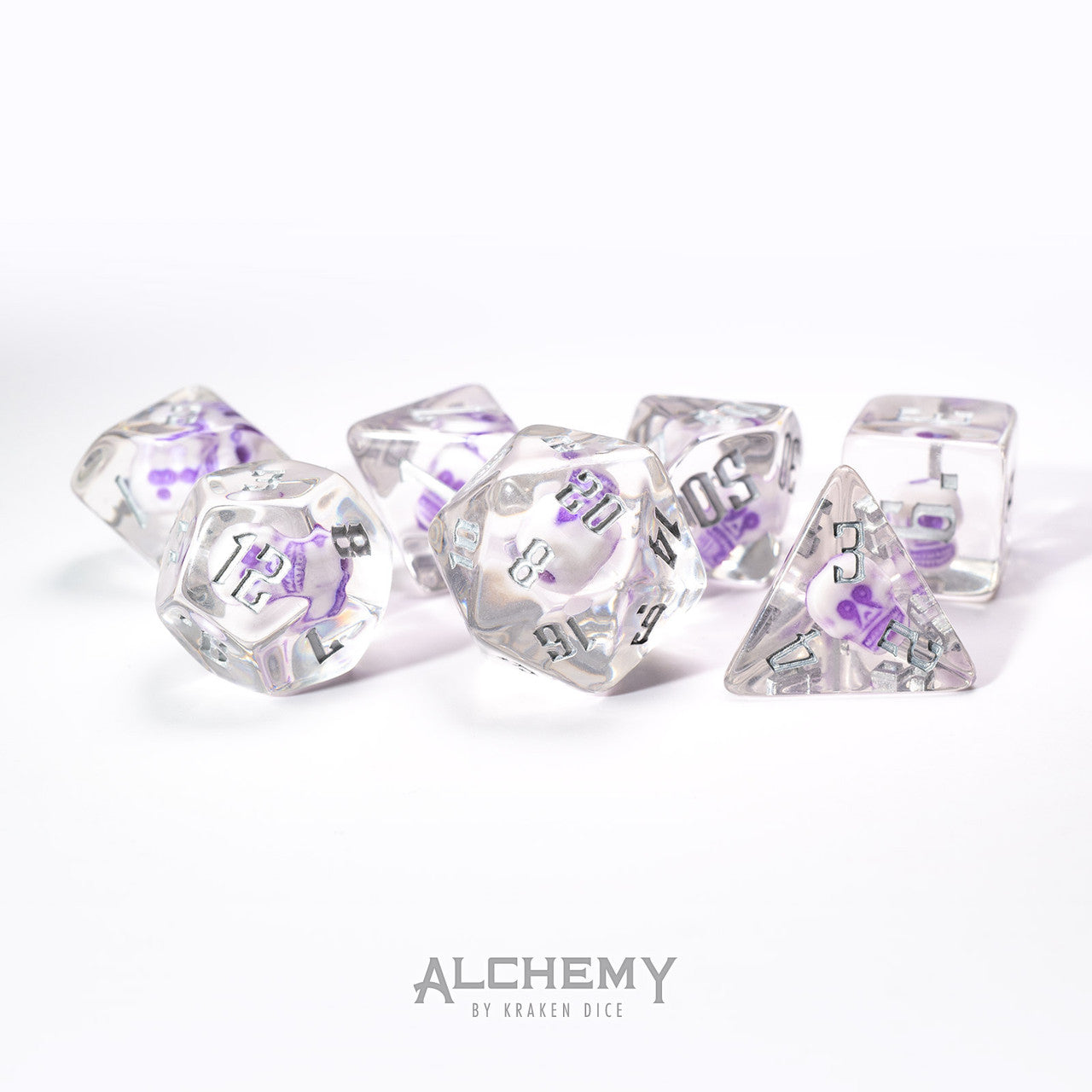 Lich's Phylactery: Amethyst Skulls with Silver Ink