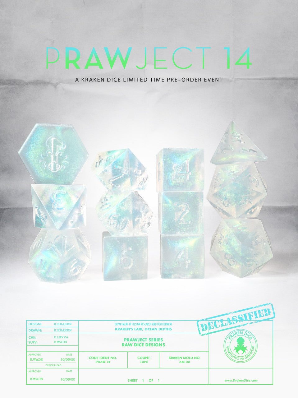 PRAWJECT:14  RAW RPG Dice Set