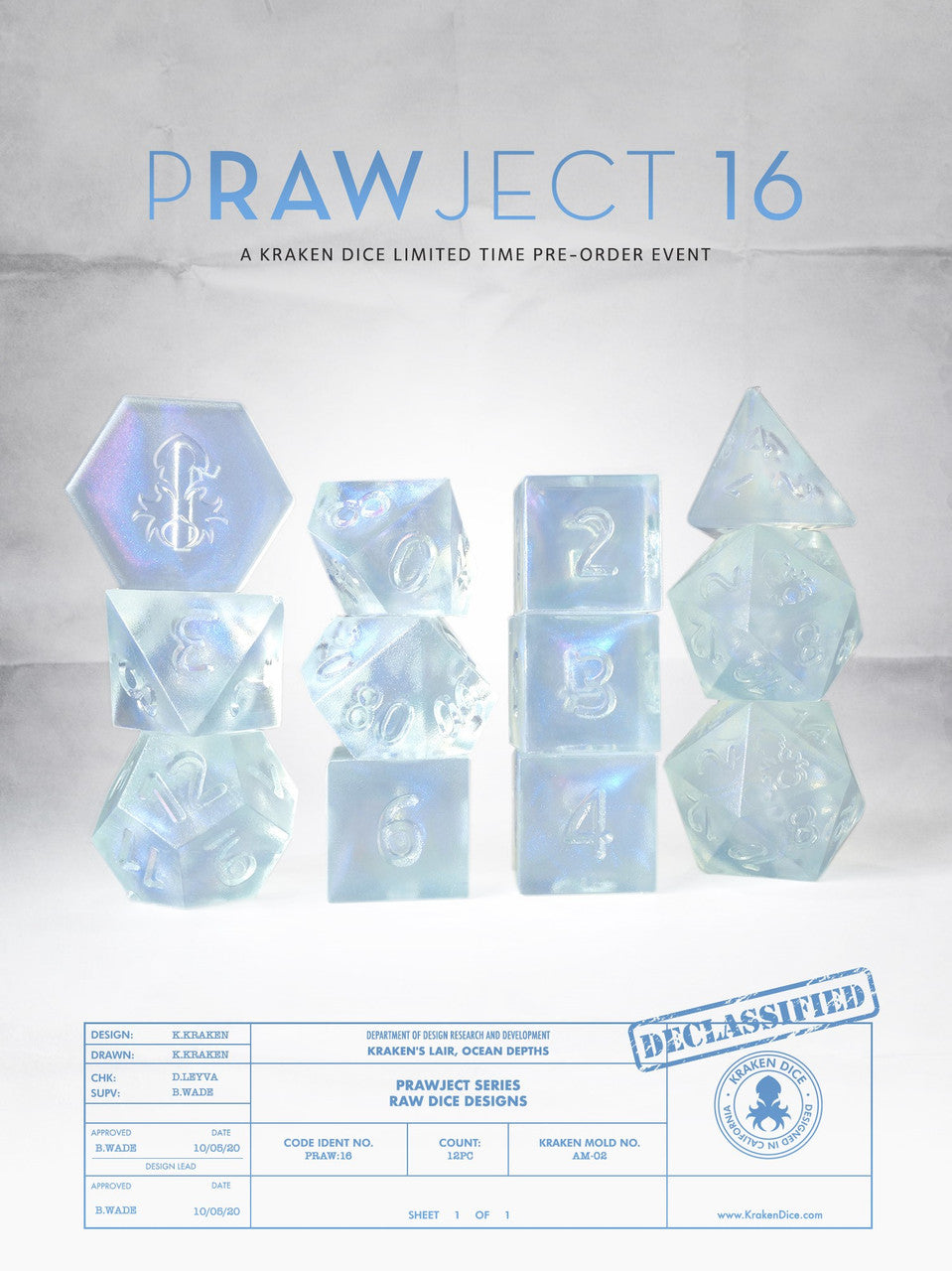 PRAWJECT:16  RAW RPG Dice Set