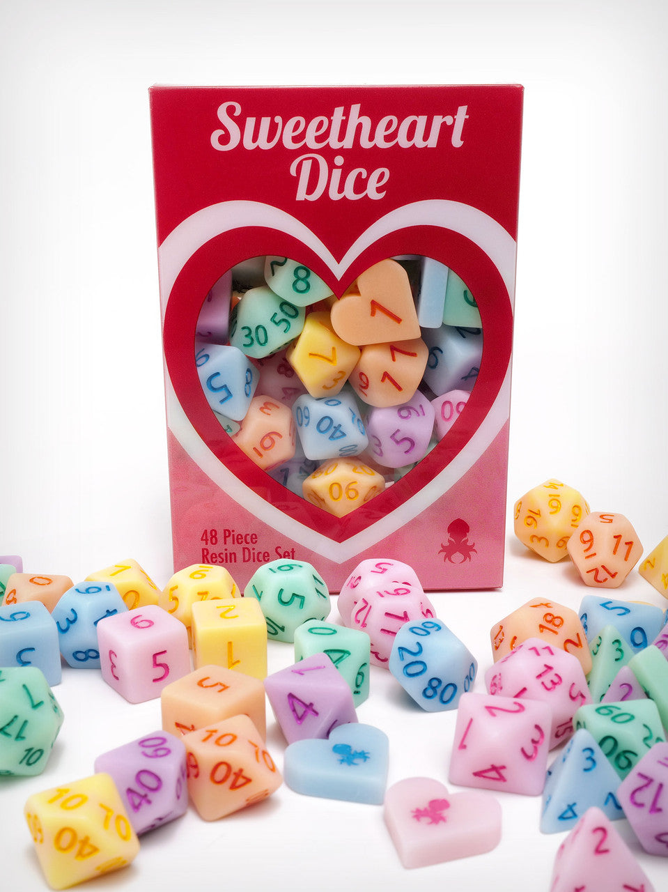Be My Valentine "Sweetheart Dice" 48 Piece Resin Set